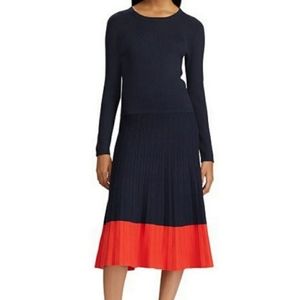 Ralph Lauren Color block Midi dress size Large
